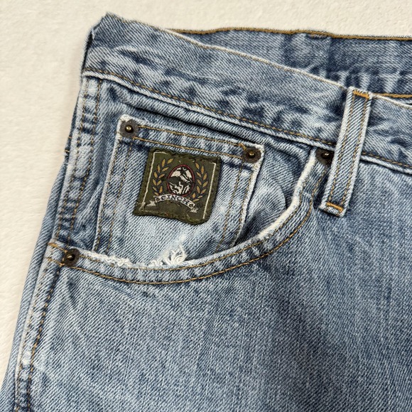Cinch‎ Jeans Mens 35x32 Blue Denim Straight Leg RMCC-1622-C Western Distressed - Picture 5 of 16